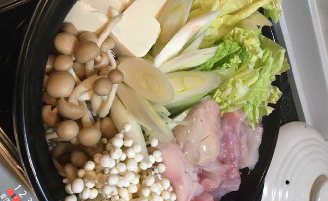 あんこう鍋の材料