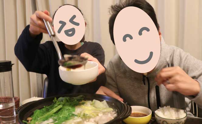 あんこう鍋を食べる