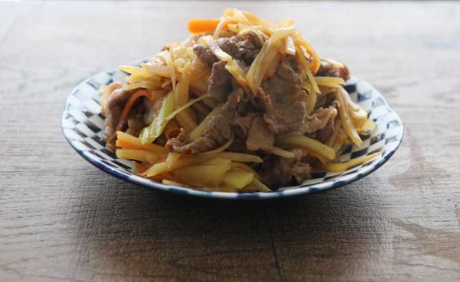 牛肉とシャキシャキ野菜の豆板醤炒め