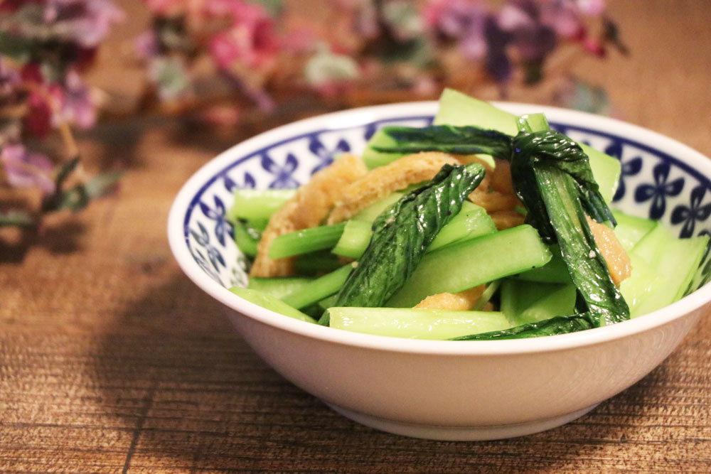 小松菜と油揚げのお浸し