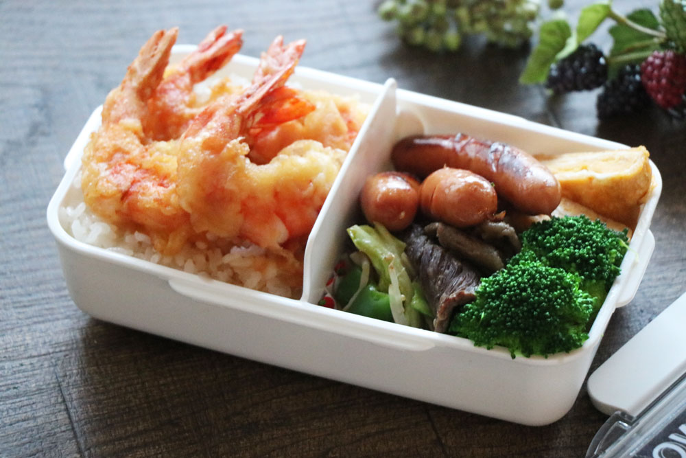 カリカリ海老天弁当